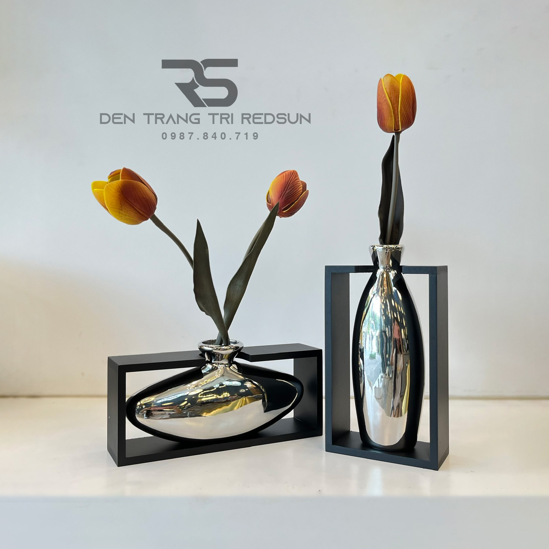 Bình Hoa Nghệ Thuật Chất Liệu Thủy Tinh Trang Trí Phòng Khách, Phòng Ngủ, Phòng Ăn Phong Cách Bắc Âu DDC-009