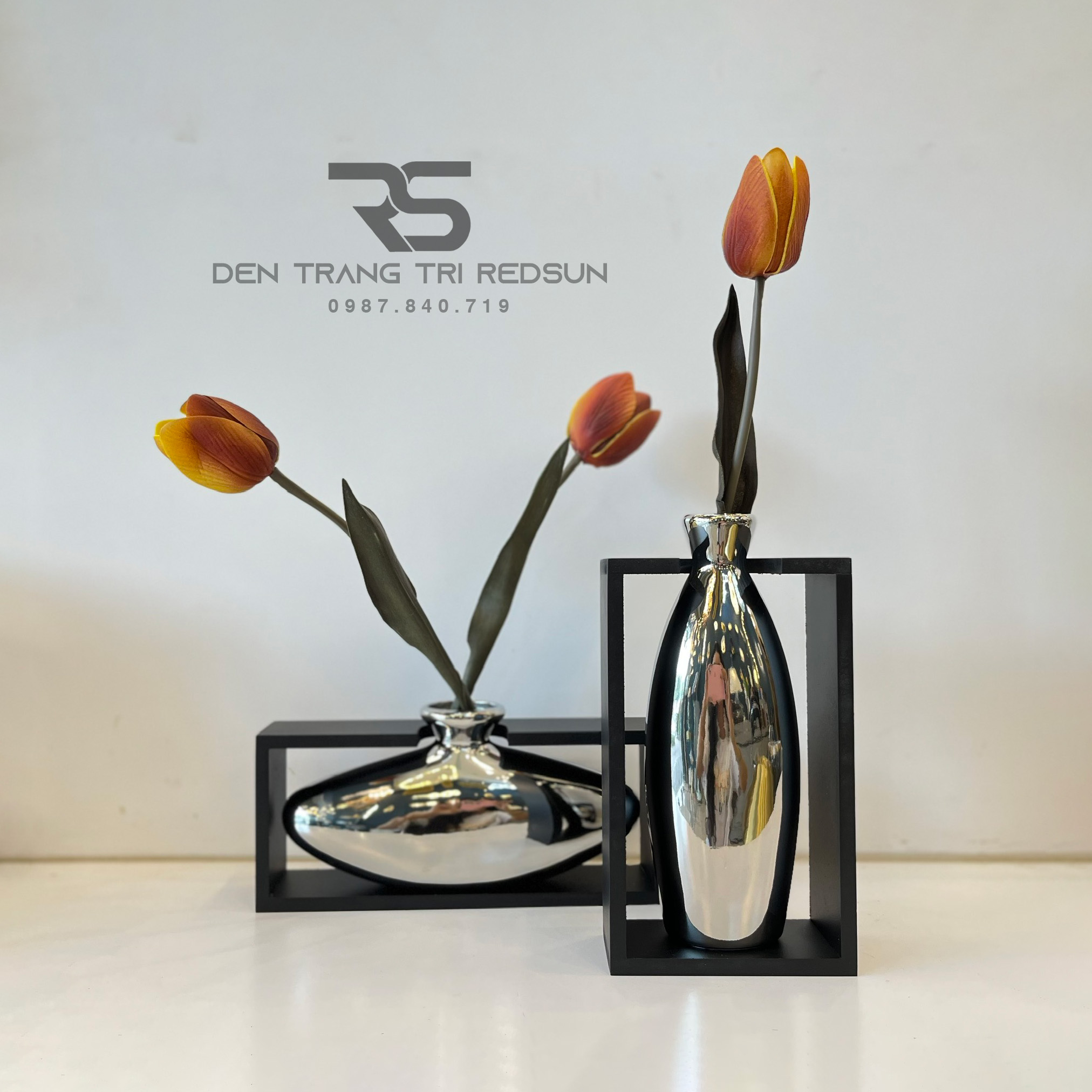 Bình Hoa Nghệ Thuật Chất Liệu Thủy Tinh Trang Trí Phòng Khách, Phòng Ngủ, Phòng Ăn Phong Cách Bắc Âu DDC-009