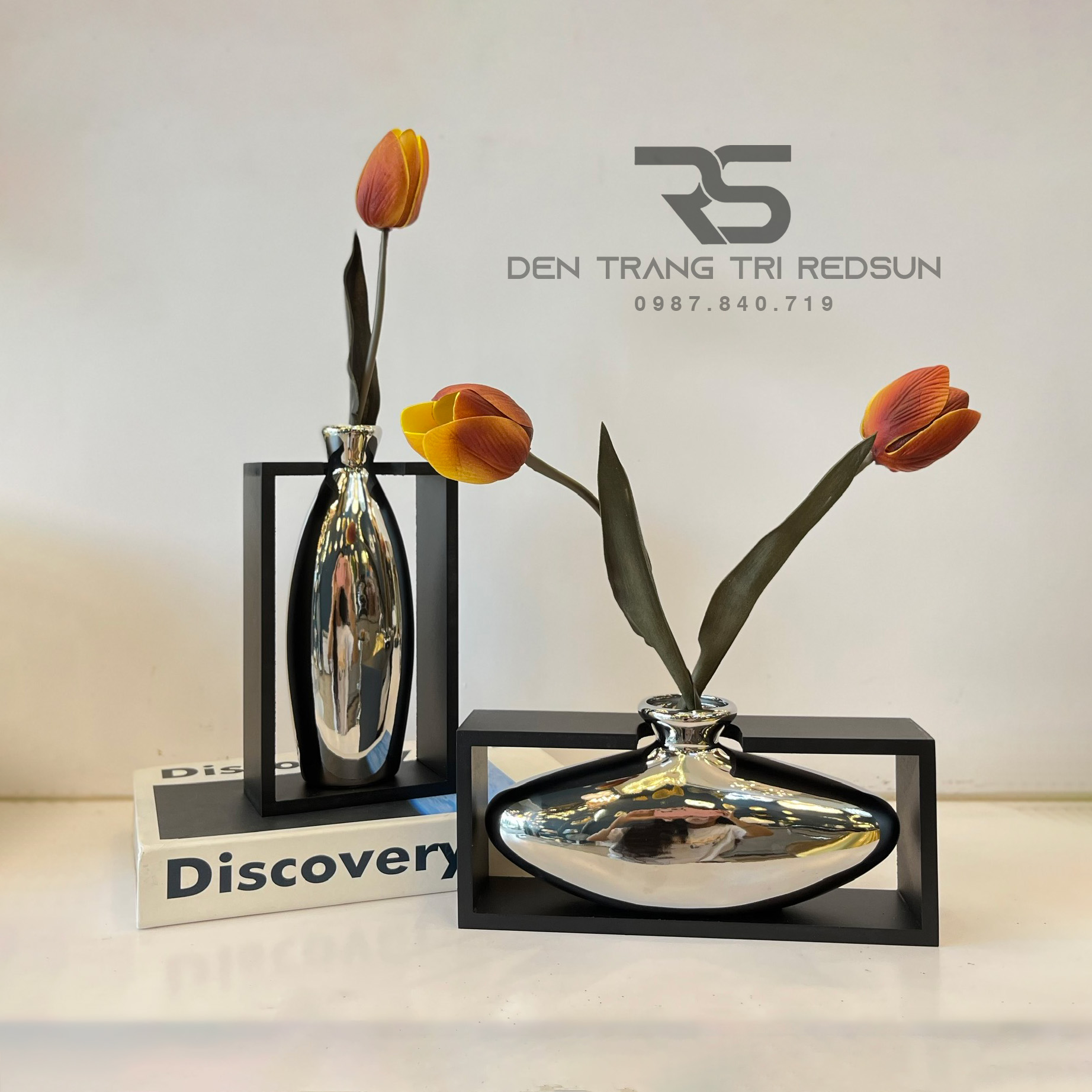 Bình Hoa Nghệ Thuật Chất Liệu Thủy Tinh Trang Trí Phòng Khách, Phòng Ngủ, Phòng Ăn Phong Cách Bắc Âu DDC-009