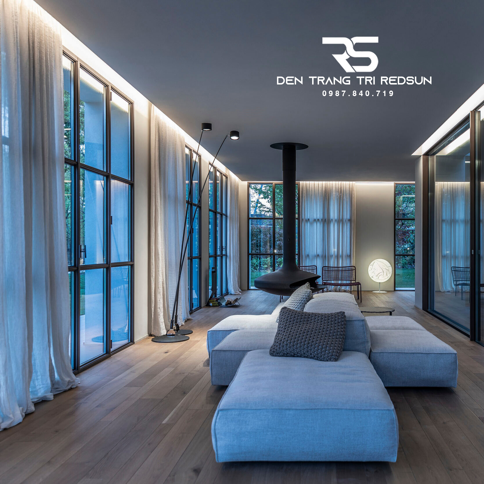 Đèn Sàn Hiện Đại Tối Giản Phong Cách Italia DS2037