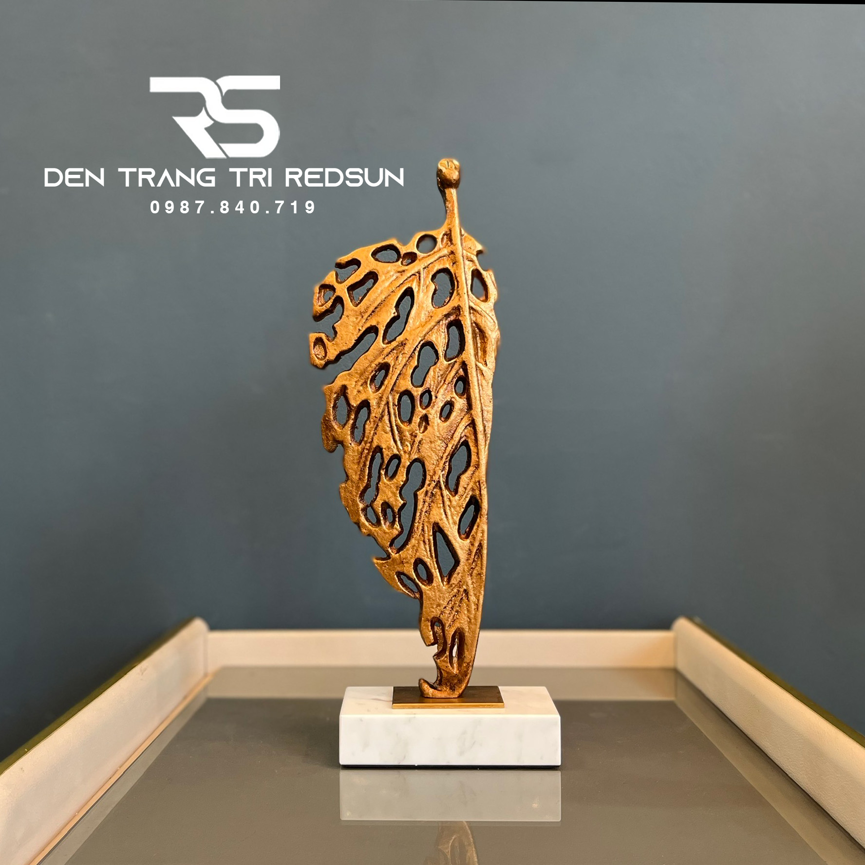 Đồ Trang Trí Nghệ Thuật Phòng Khách, Phòng Ngủ, Phòng Ăn Hình Lá Phong Cách Bắc Âu DDC-007