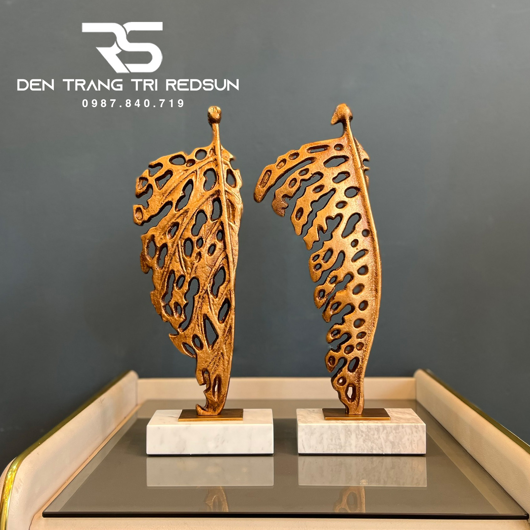 Đồ Trang Trí Nghệ Thuật Phòng Khách, Phòng Ngủ, Phòng Ăn Hình Lá Phong Cách Bắc Âu DDC-007