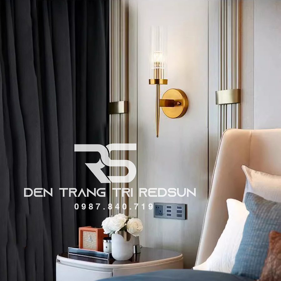 Đèn tường Trang Trí Phòng Khách, Cầu Thang Chao Thuỷ Tinh DT-C903/1