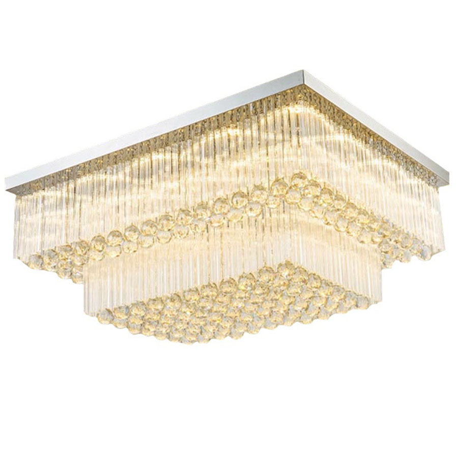 Đèn Mâm Pha Lê Ốp Trần Phòng Khách Hiện Đại M9131