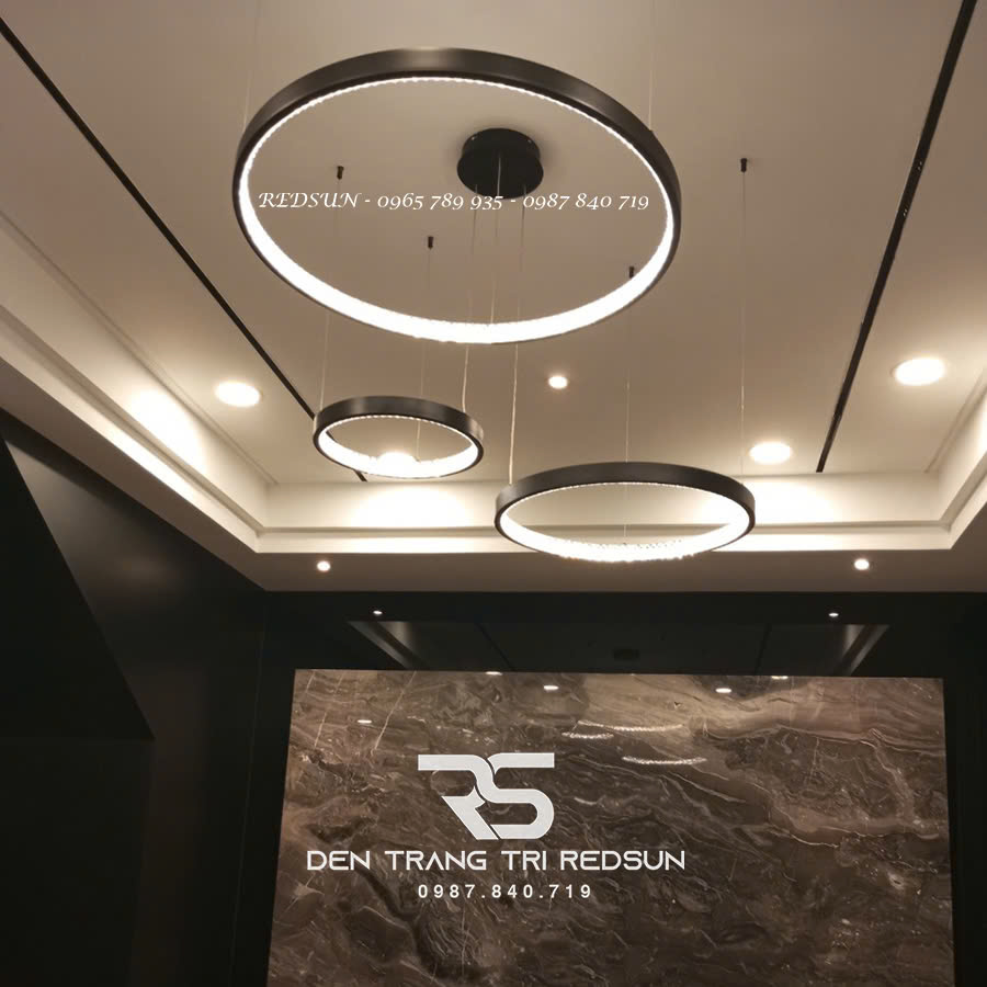 Đèn Thả Phòng Khách Hiện Đại 3 Vòng Bắc Âu DC-L041