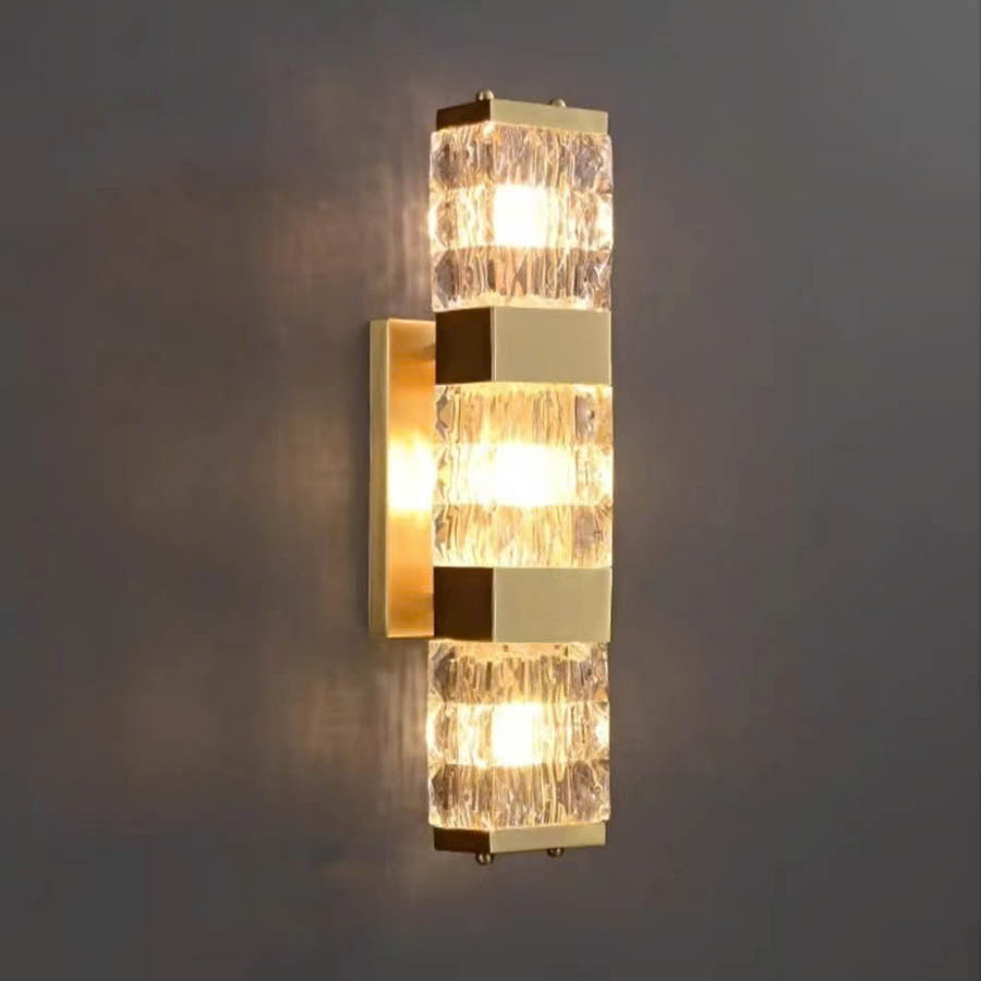 Đèn Tường Trang Trí Phòng Khách, Phòng Ngủ, Cầu Thang Phong Cách Bắc Âu Chất Liệu Pha Lê DTP-008