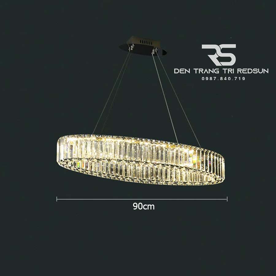 Đèn Thả Pha Lê Bàn Ăn, Bàn Đảo Hiện Đại TPL058