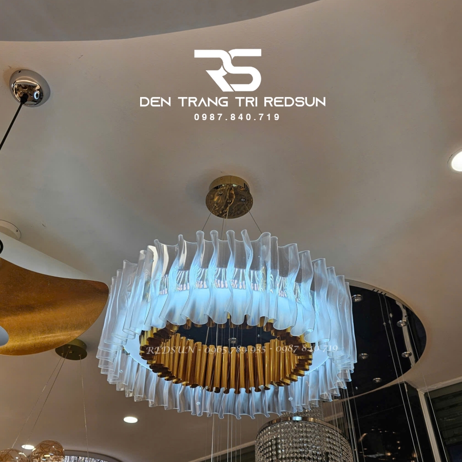 Đèn Chùm Phòng Khách Hiện Đại Phong Cách Bắc Âu Chất Liệu Acrylic DC-L046