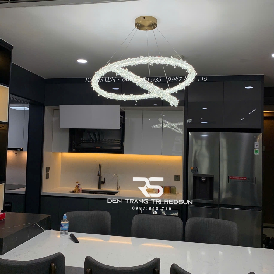 Đèn Chùm Pha Lê Lắp Phòng Khách, Phòng Ăn Hiện Đại DC-1043