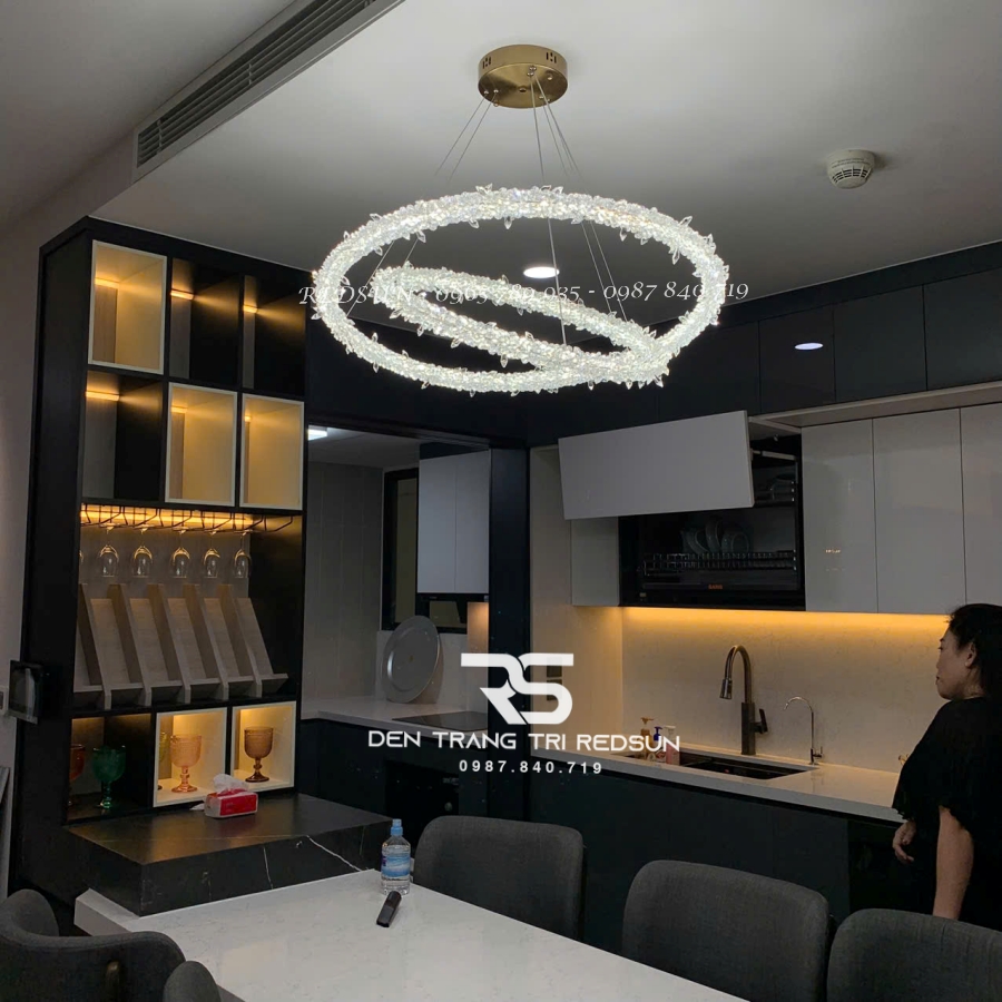 Đèn Chùm Pha Lê Lắp Phòng Khách, Phòng Ăn Hiện Đại DC-1043