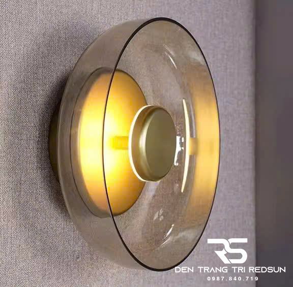 Đèn Tường Trang Trí Phòng Khách, Phòng Ngủ Hiện Đại Phong Cách Bắc Âu Chóa Thủy Tinh DT-1038