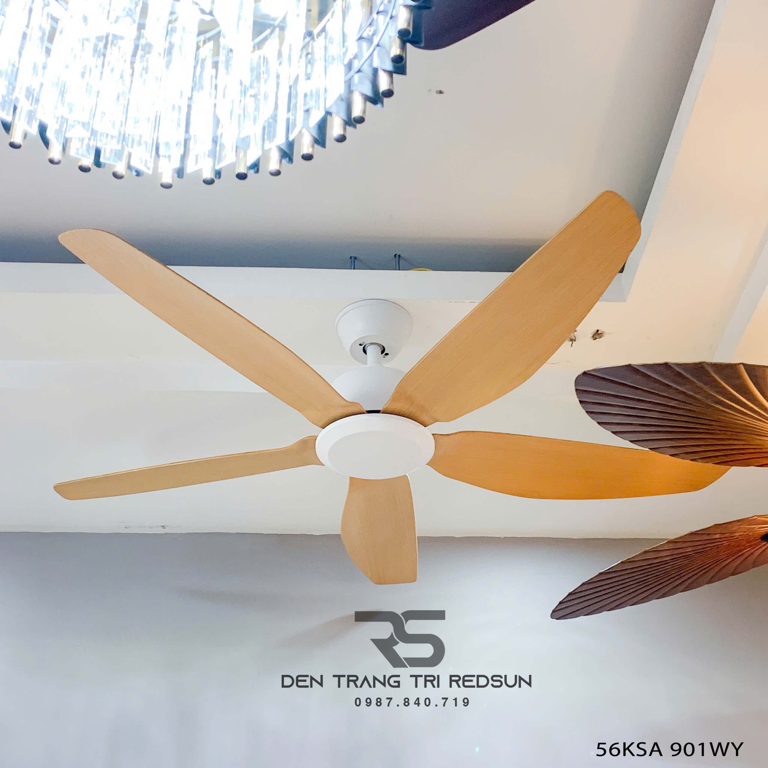 Quạt Trần Hiện Đại Trang Trí Phòng Khách, Phòng Ngủ 56KSA 901WY