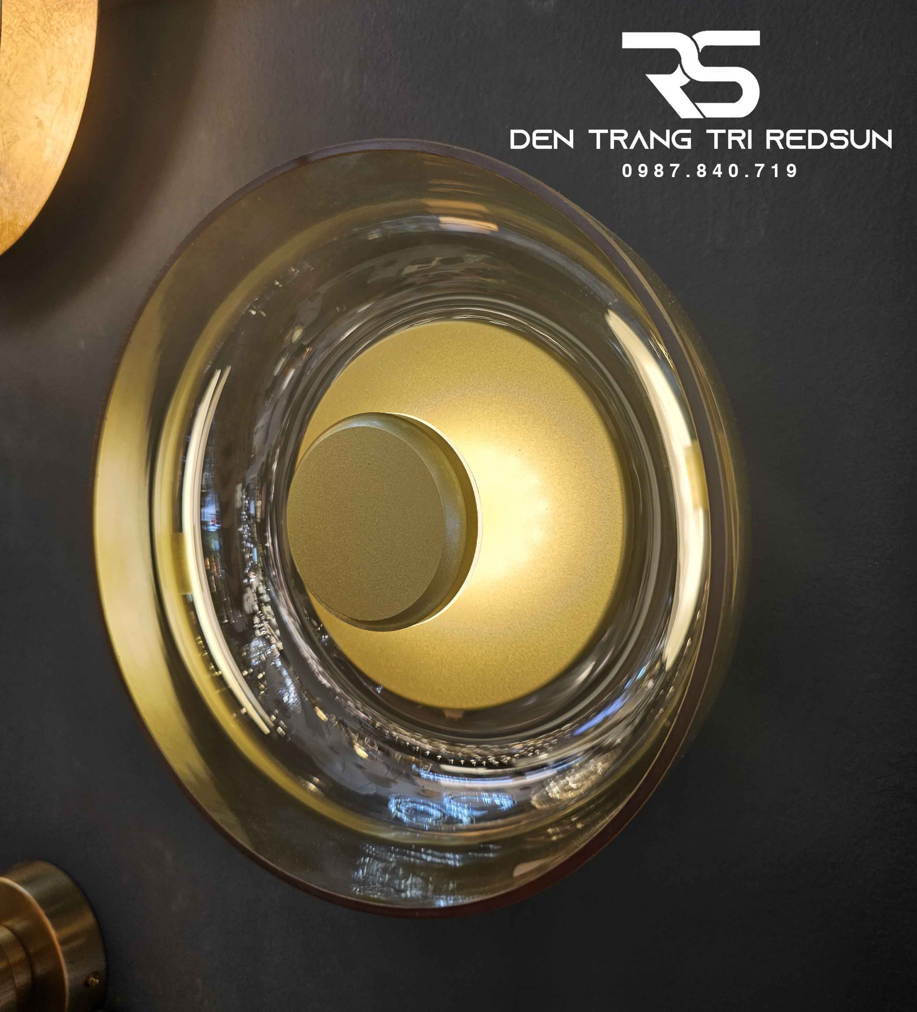 Đèn Tường Trang Trí Phòng Khách, Phòng Ngủ Hiện Đại Phong Cách Bắc Âu Chóa Thủy Tinh DT-1038