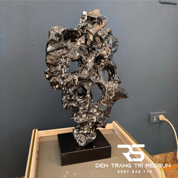 Đồ Trang Trí Nghệ Thuật Phòng Khách, Hành Lang, Sảnh Chờ Nhà Hàng, Khách Sạn Điêu Khắc Dạng Hình Học DDC-ZG007