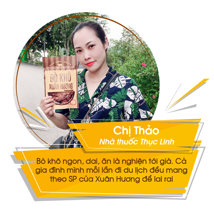 cảm nhận đánh giá review của khách hàng khi sử dụng thịt bò khô xuân hương