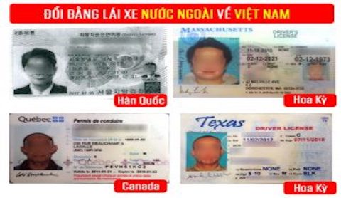 Chuyển đổi bằng lái xe nước ngoài sang Việt Nam như thế nào?