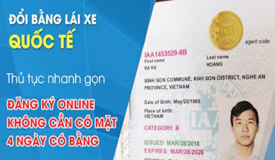 Đổi bằng lái xe quốc tế uy tín, an toàn nhất tại Việt Nam