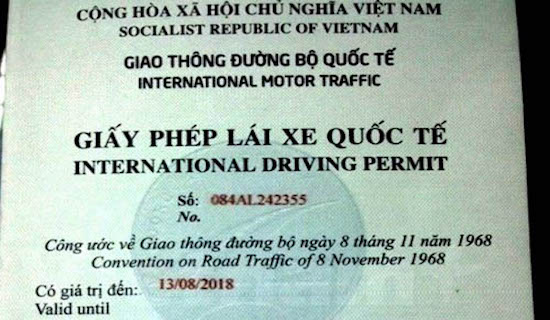 Giá trị của bằng lái xe quốc tế do Việt Nam cấp tới đâu?