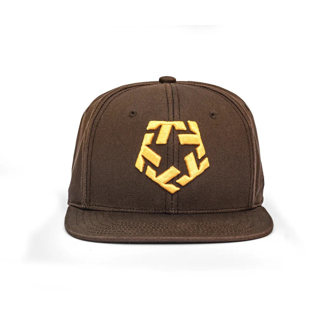 Tribal , T-Star Snapback Cap - Brown/Gold