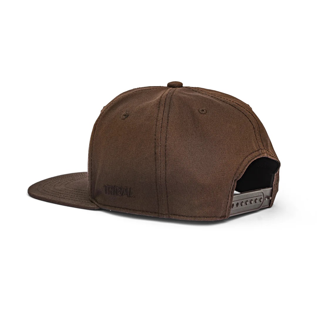 Tribal , T-Star Snapback Cap - Brown/Gold