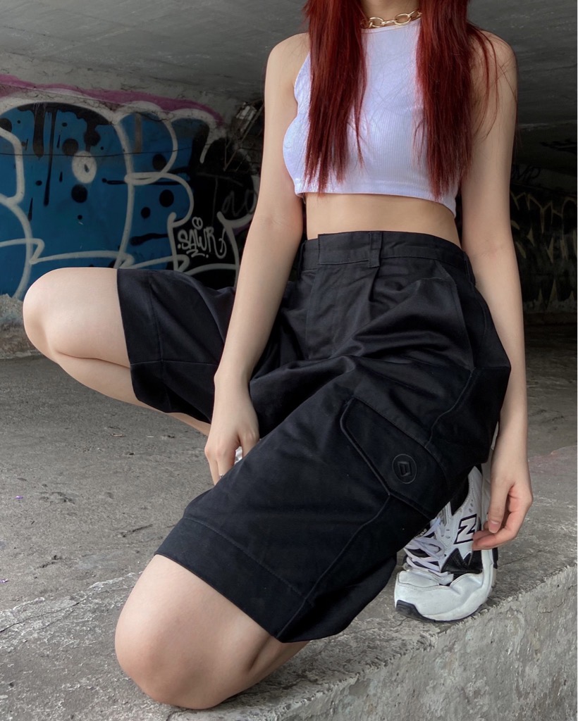 M.B.C Basic Cargo Long Shorts - Black