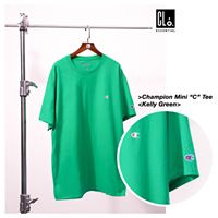 Champion Tagless Embroided C T-shirt/ GREEN