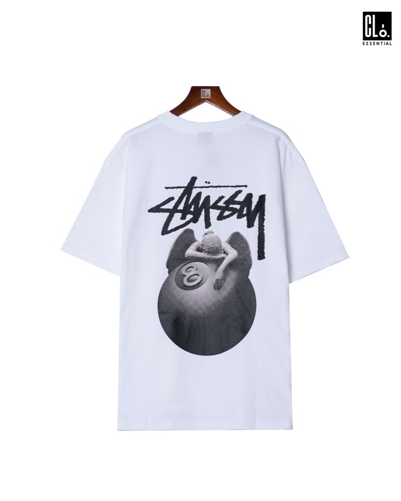 STUSSY, ANGEL T-SHIRT - WHITE