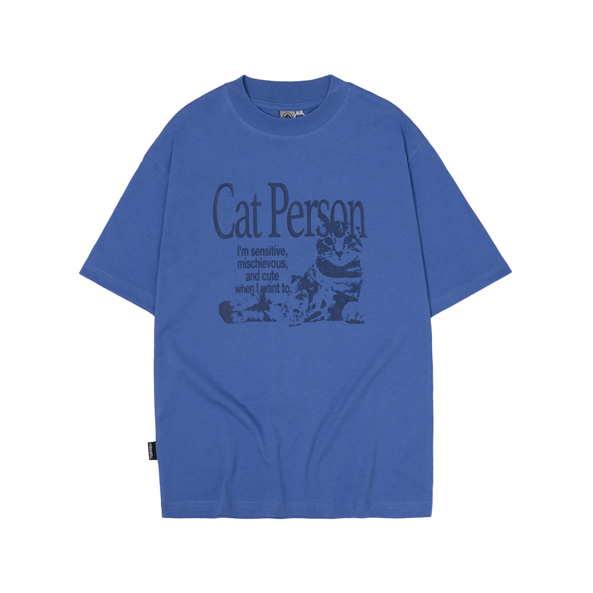 M.B.C Cat Person T-shirt - Blue