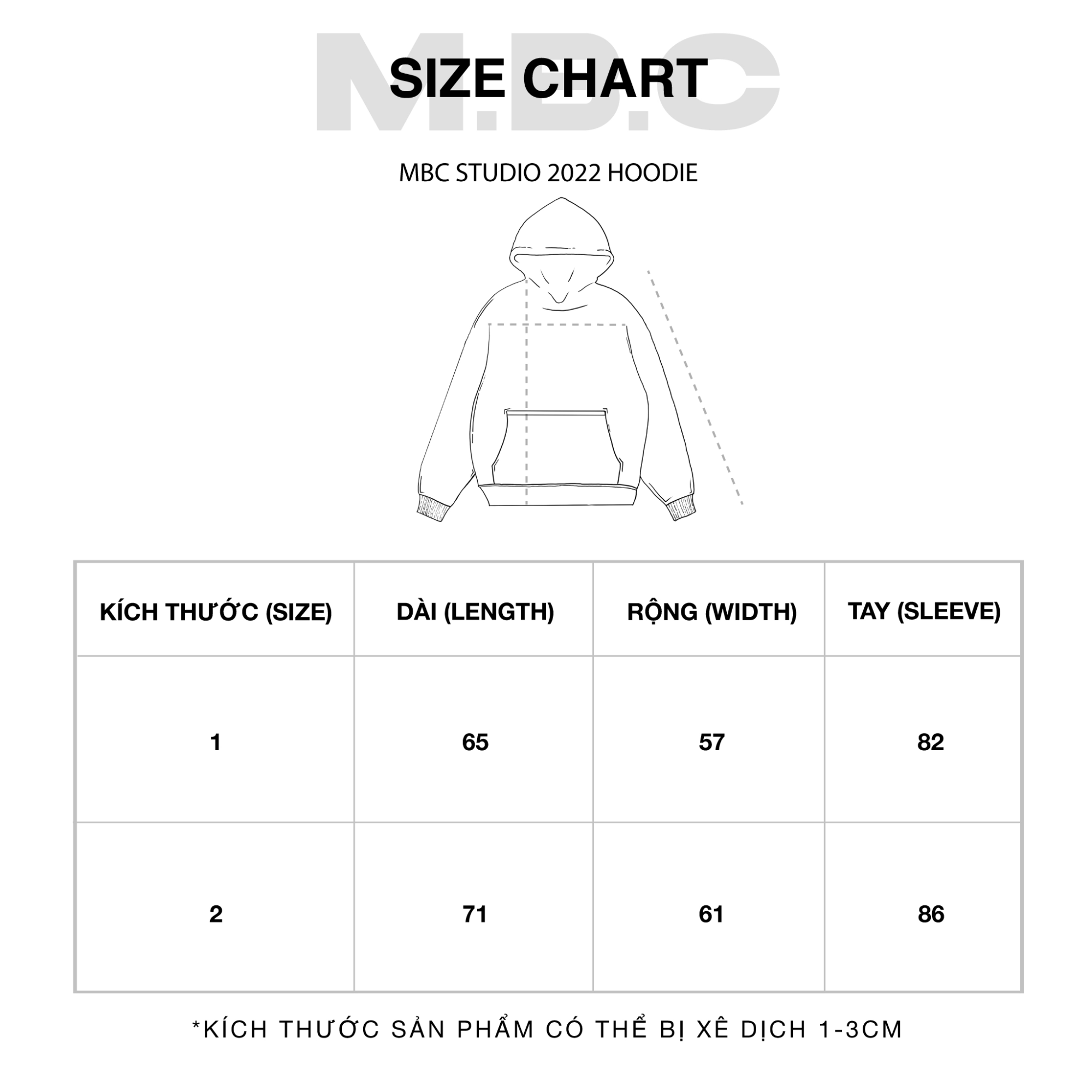 M.B.C Studio 2022 Collection Hoodie - Black