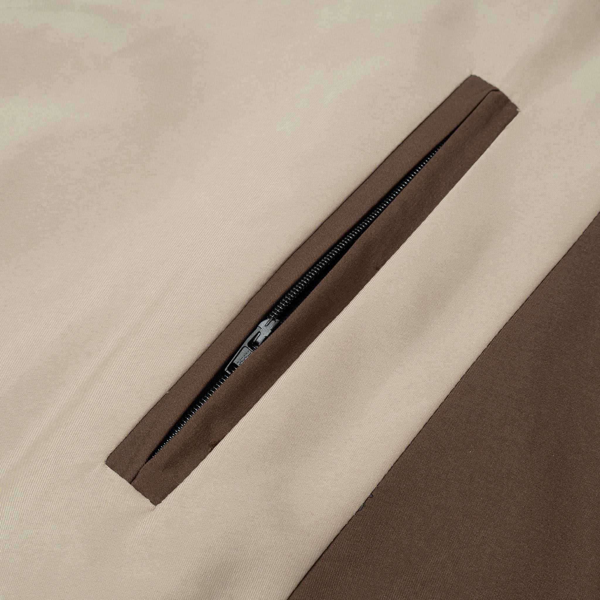 M.B.C Color-block Windbreaker Jacket - Brown