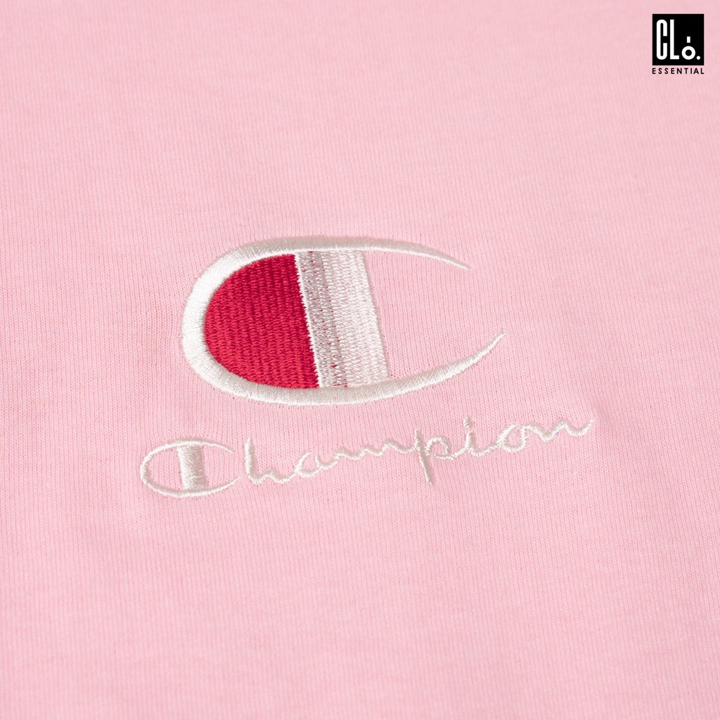 CHAMPION, BASIC LOGO C T-SHIRT - PINK