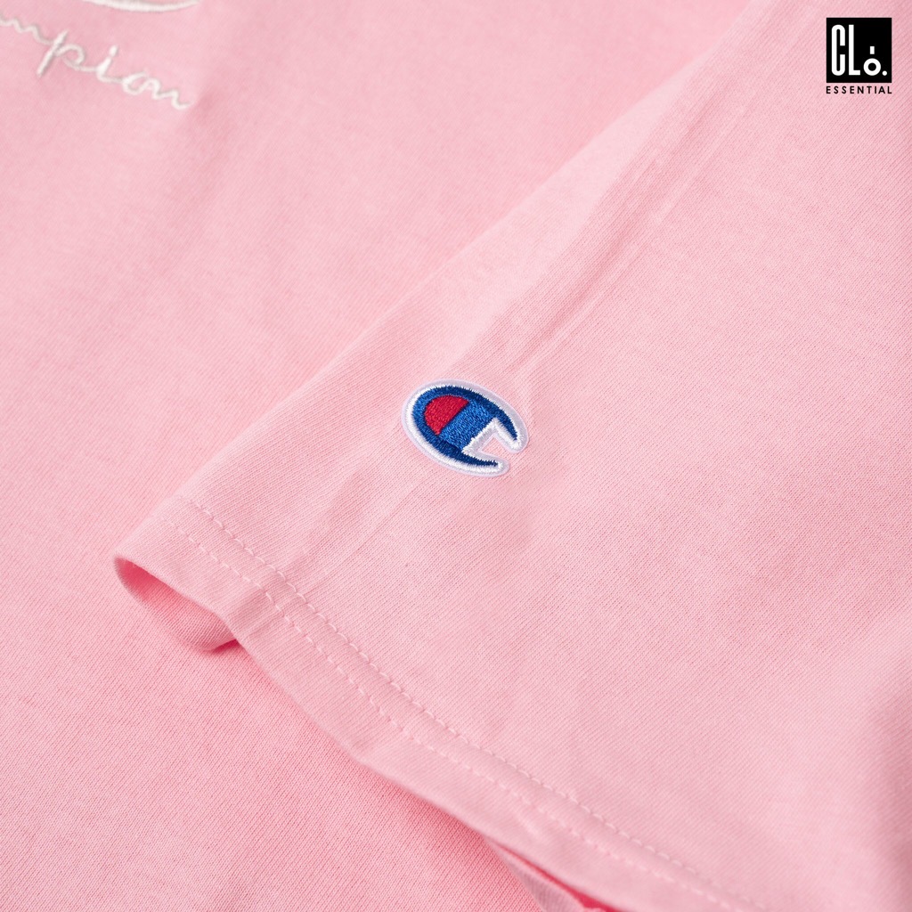 CHAMPION, BASIC LOGO C T-SHIRT - PINK
