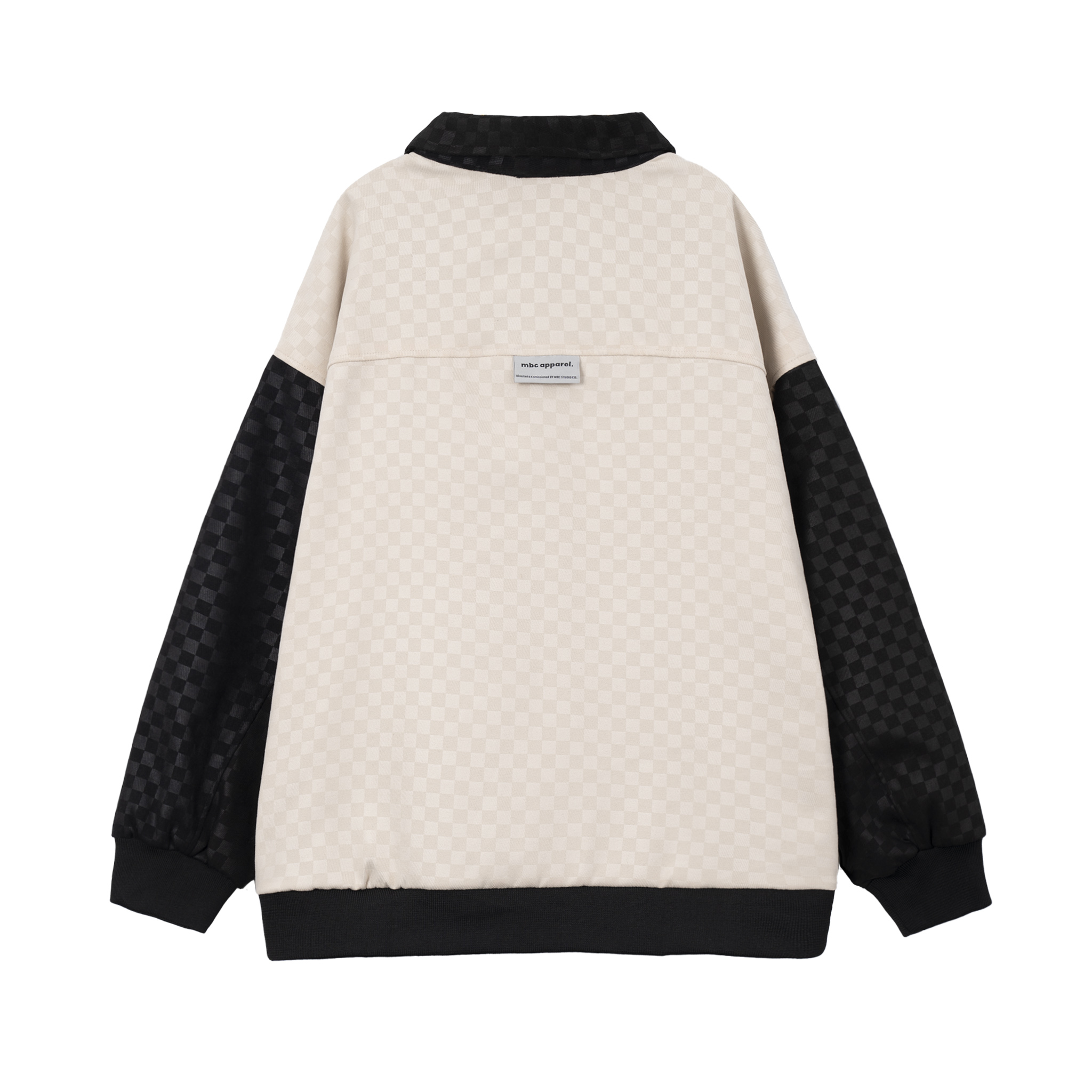 M.B.C Checked Corduroy Jacket - Cream/Black