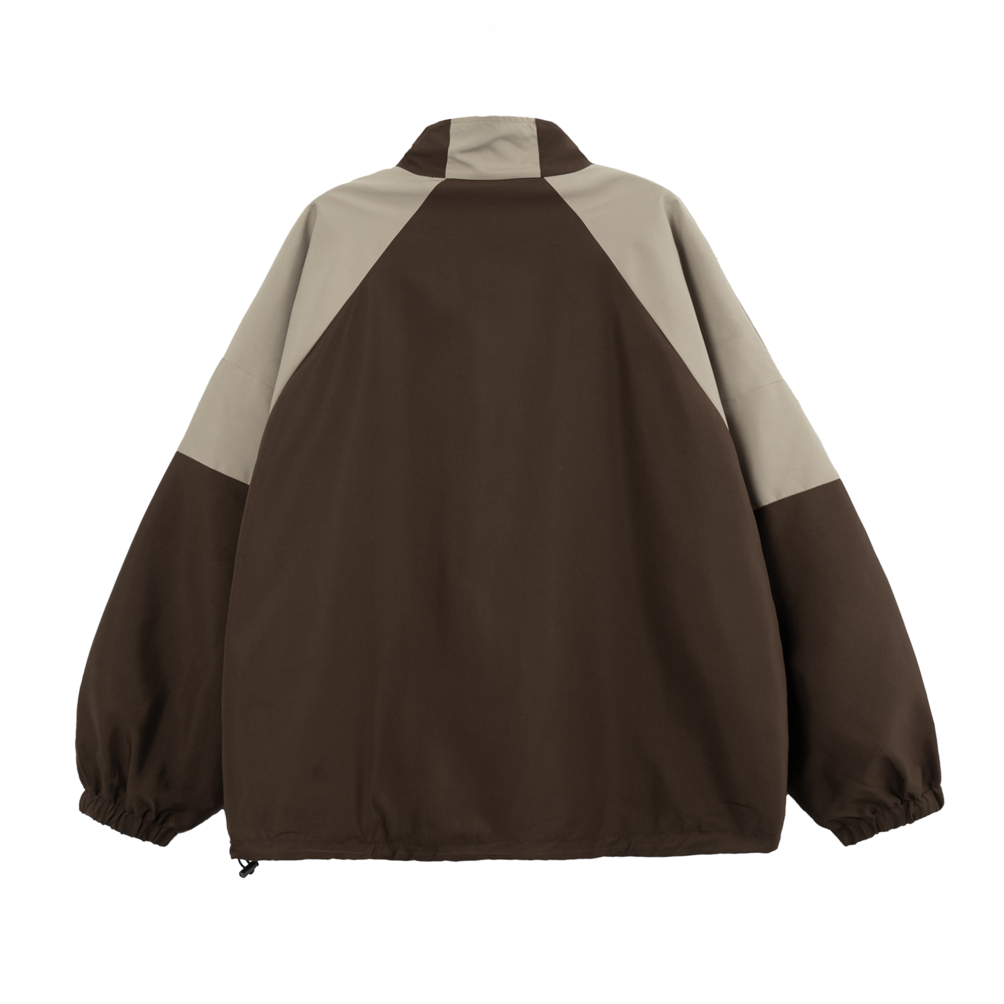 M.B.C Color-block Windbreaker Jacket - Brown
