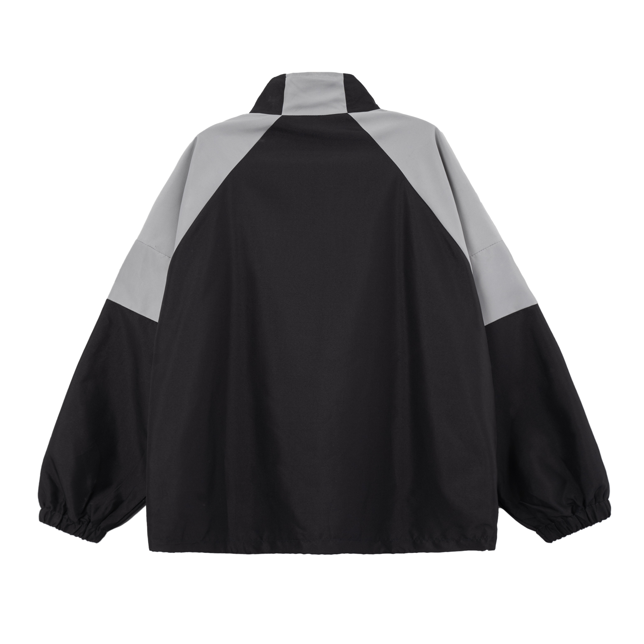 M.B.C Color-block Windbreaker Jacket - Black