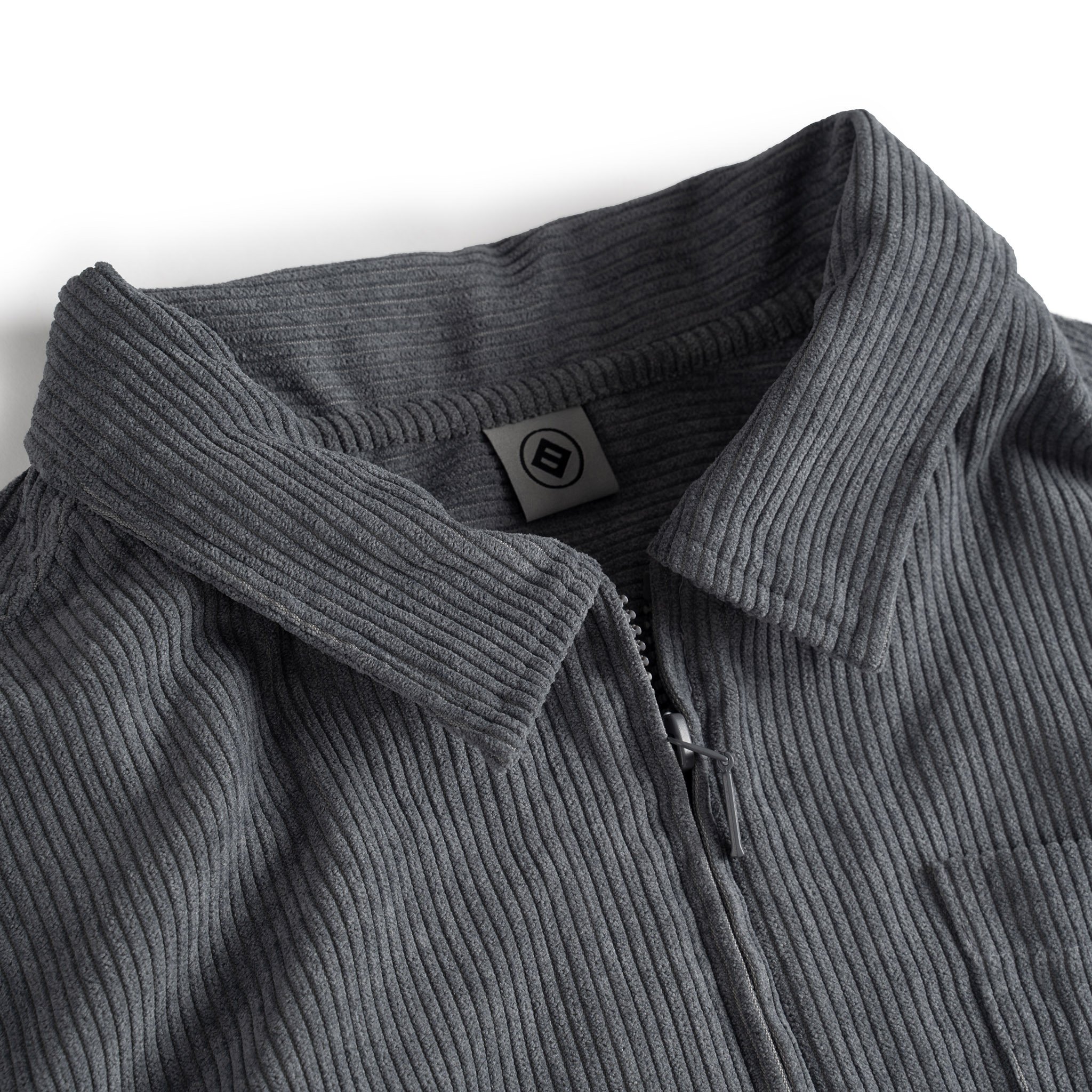 M.B.C Two-way Zipper Collar Jacket - Gray