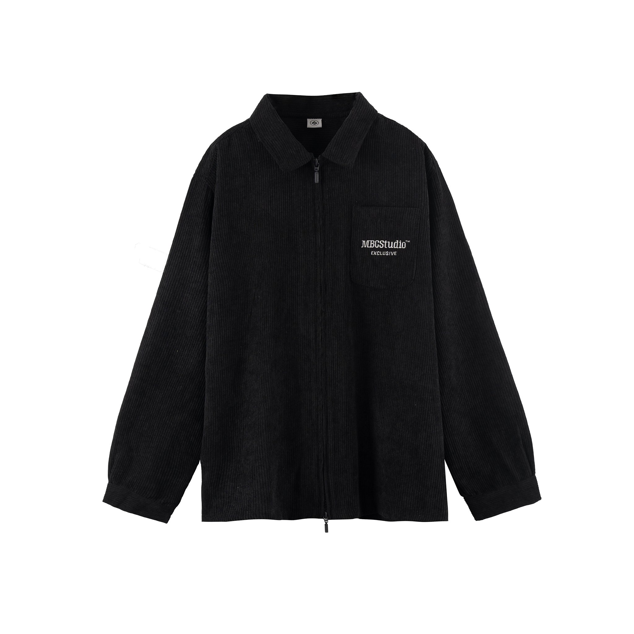 M.B.C Two-way Zipper Collar Jacket - Black