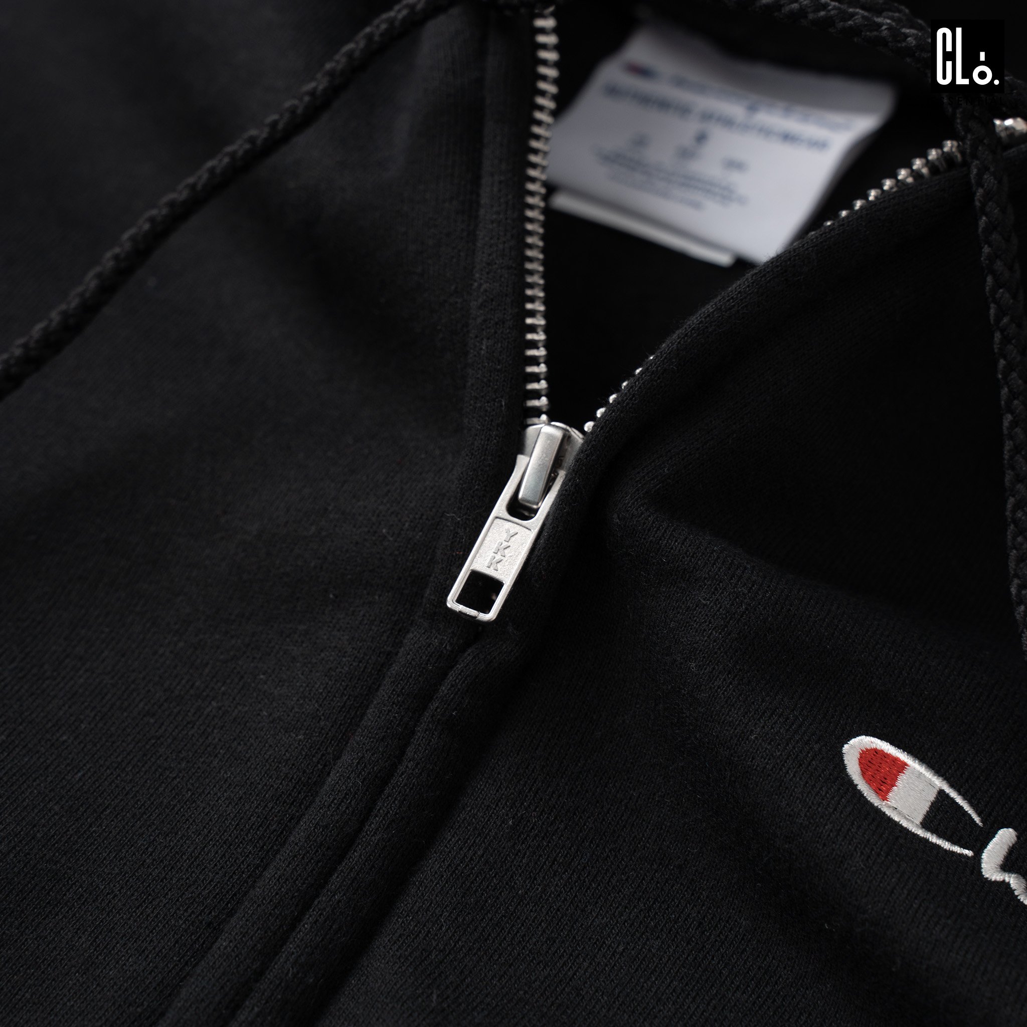 Champion, Powerblend Hoodie Zip - Black