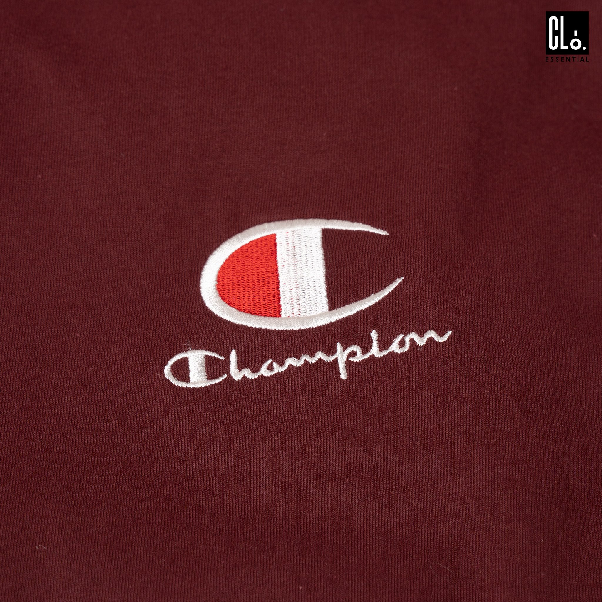 CHAMPION, BASIC LOGO C T-SHIRT - MAROON