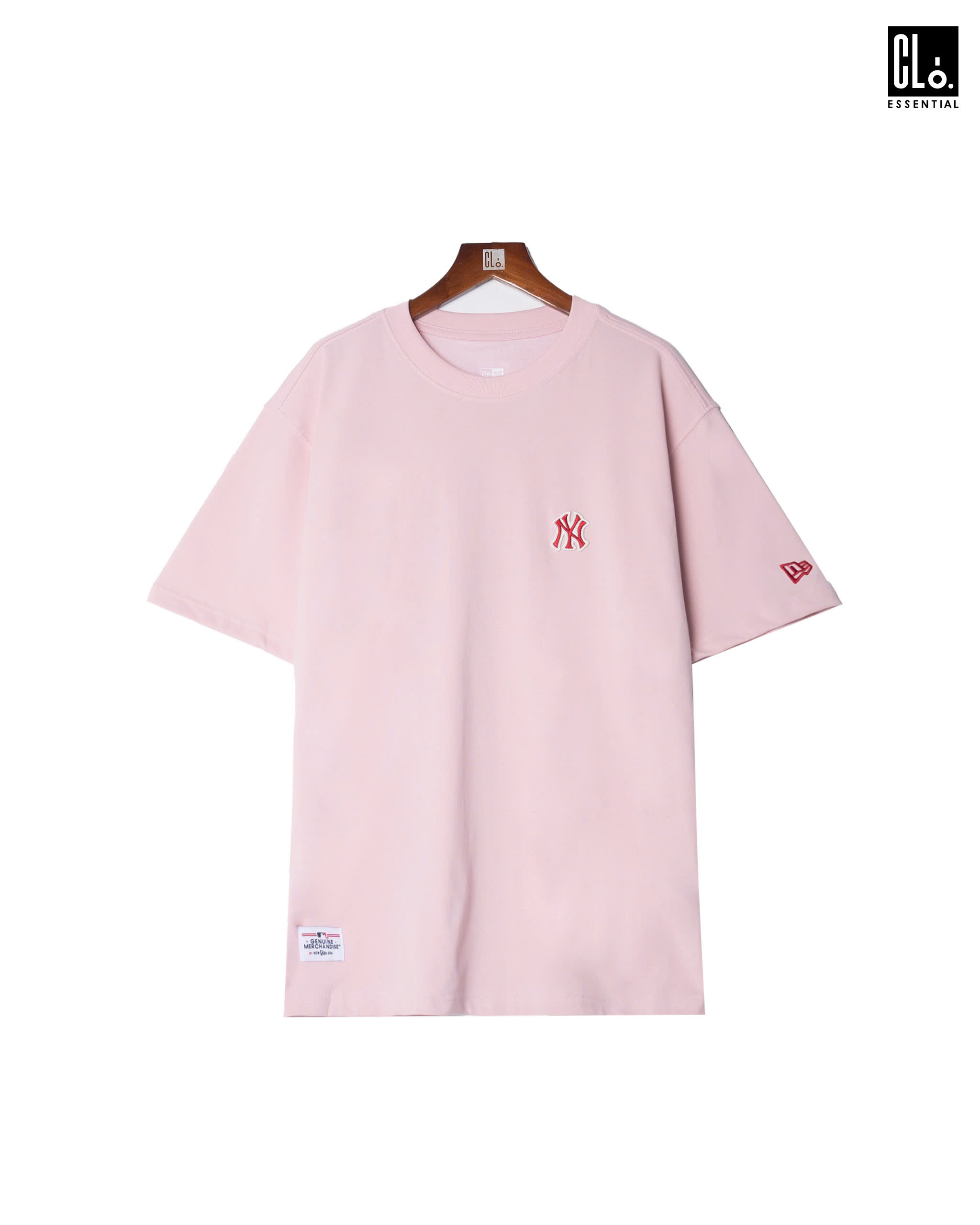 New Era, Ap Ne Essential Basic LOGO T-Shirt - Candy Pink