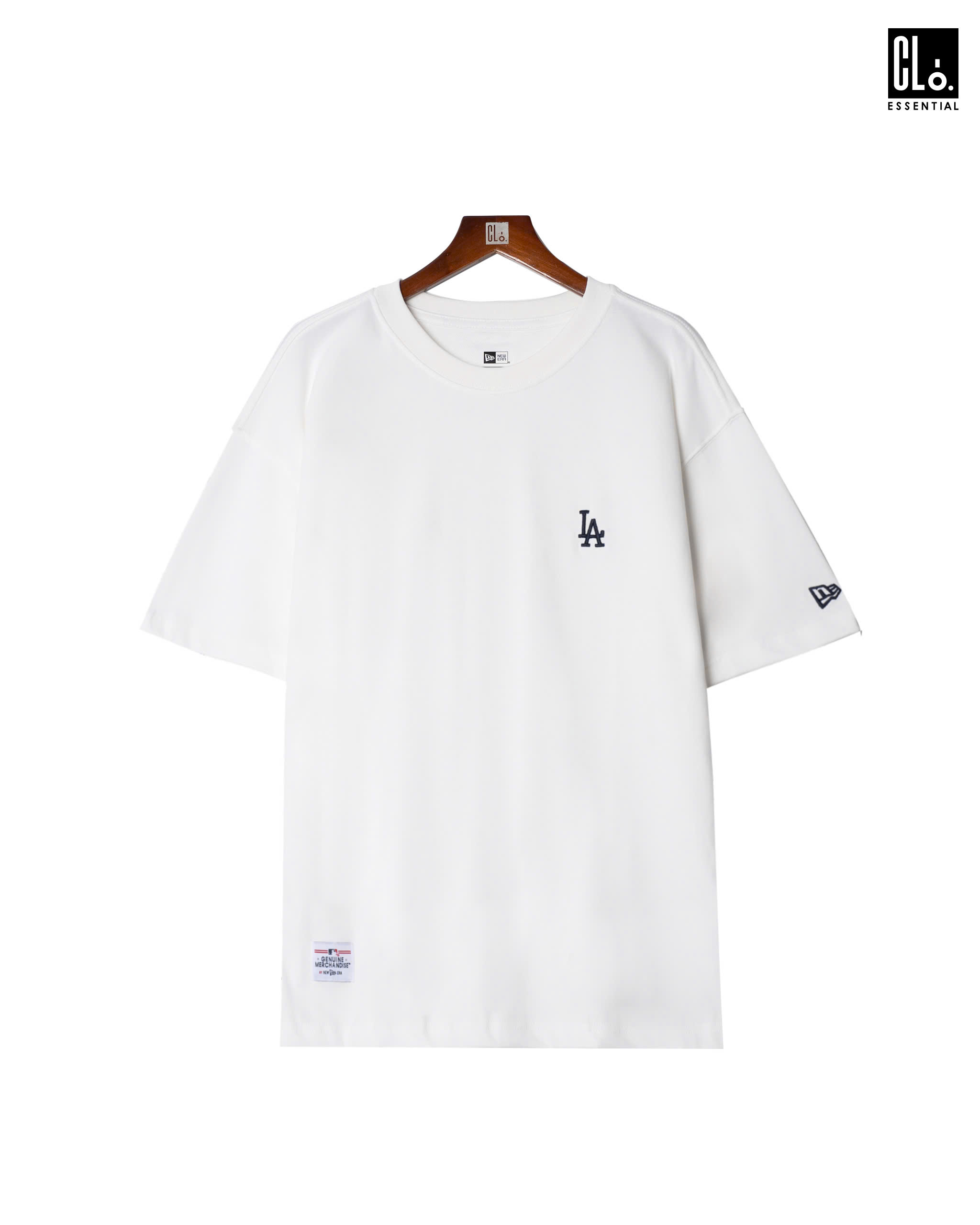 New Era, Ap Ne Essential Basic Embroider Logo T-Shirt - White