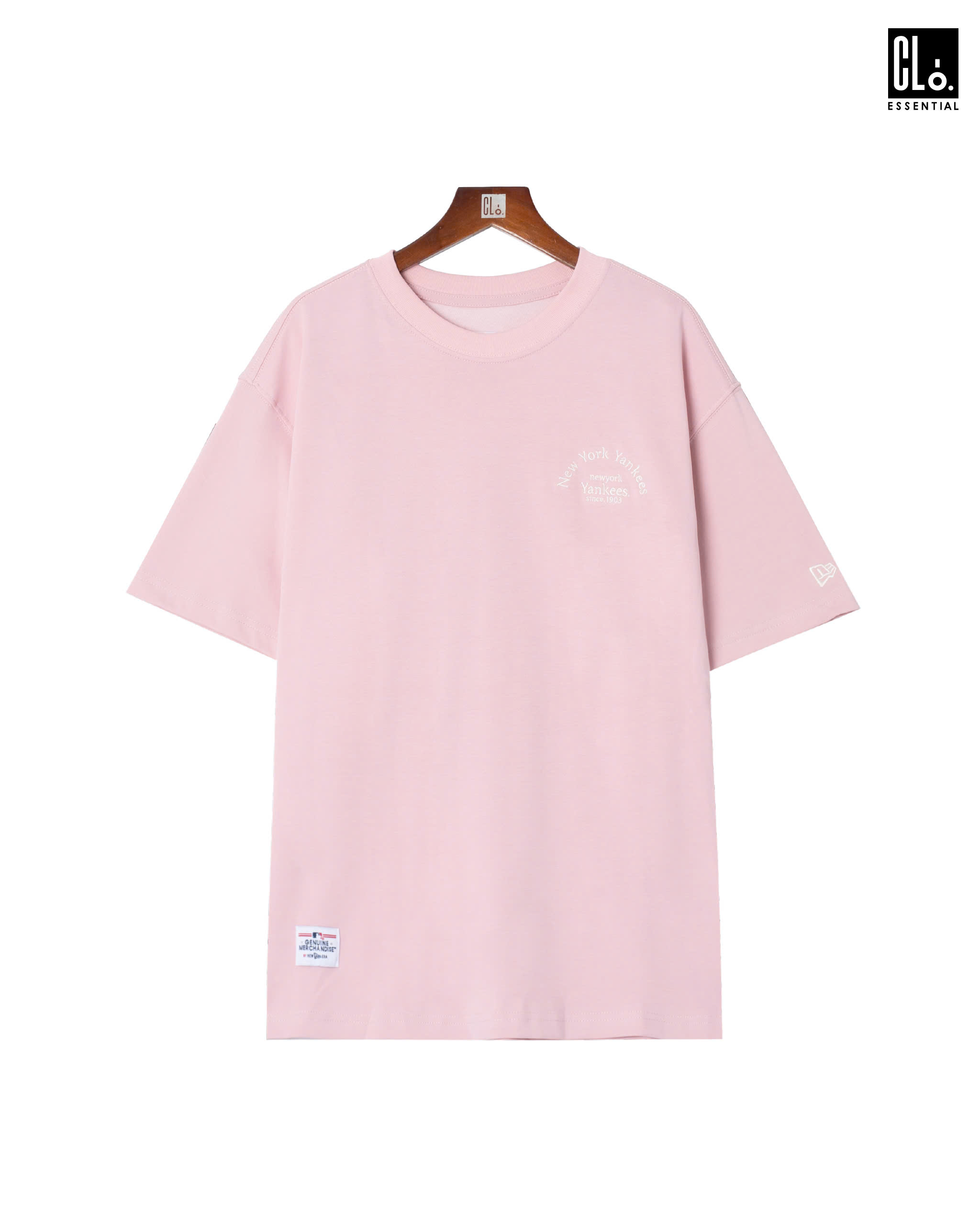 New Era, Ap Ne Essential Classic Graphic T-Shirt - Pink