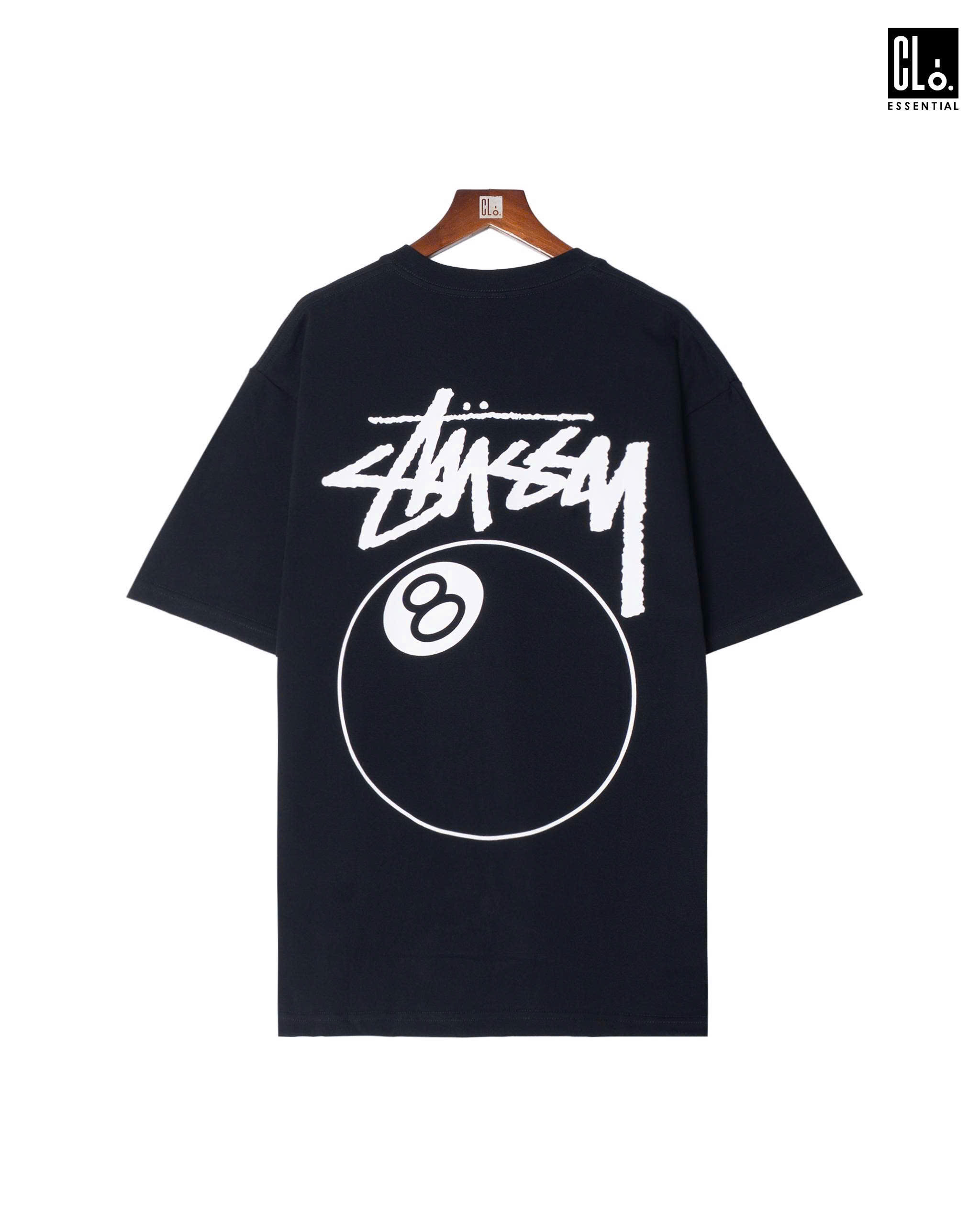 Stussy, 8 Ball Pigment Dyed T-Shirt - Black