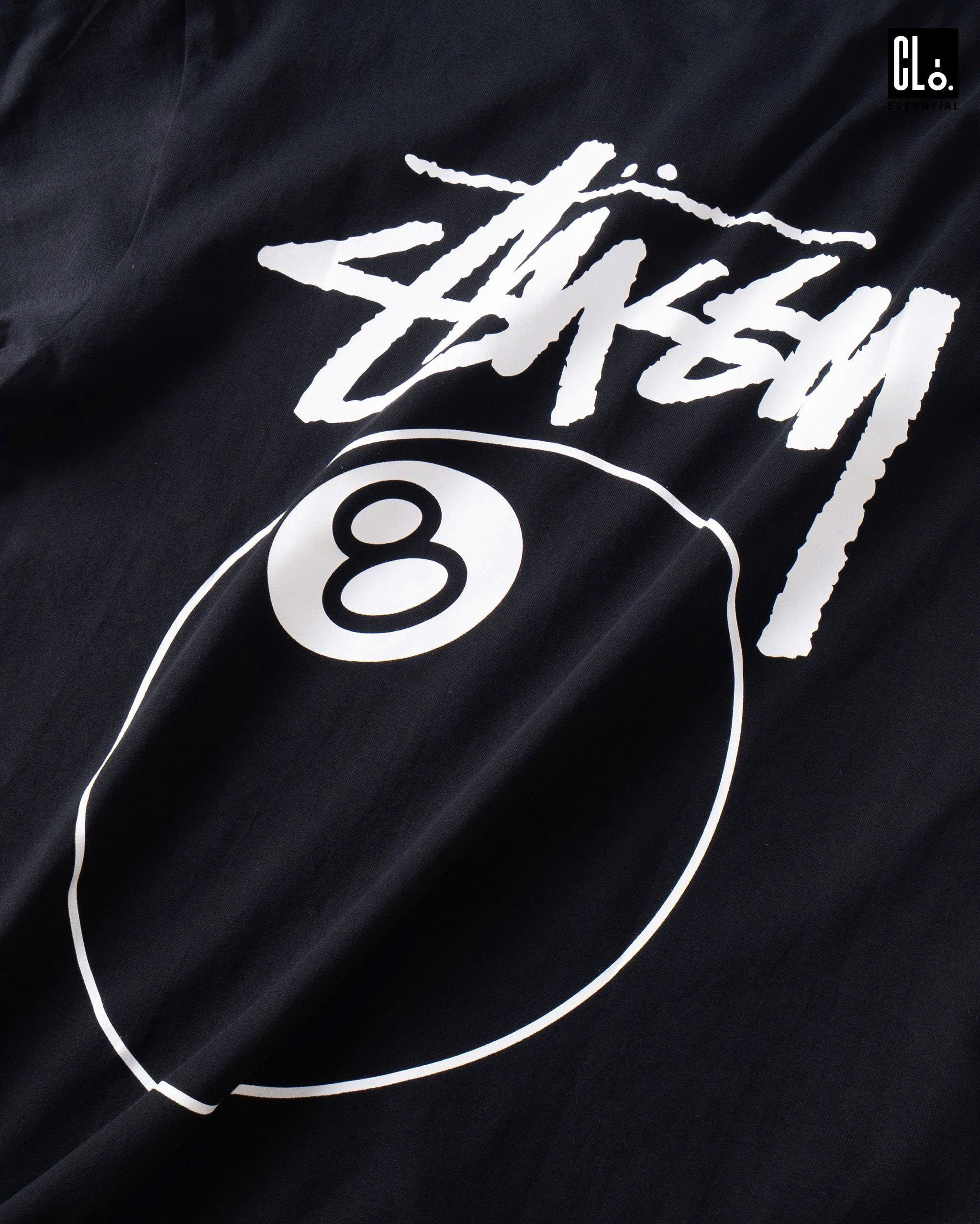 Stussy, 8 Ball Pigment Dyed T-Shirt - Black
