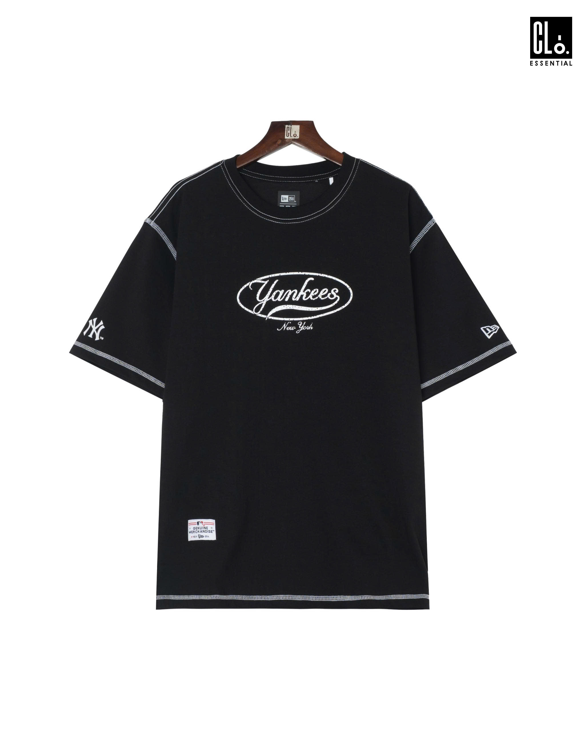 New Era, AP MLB SCRIPT NY - Black