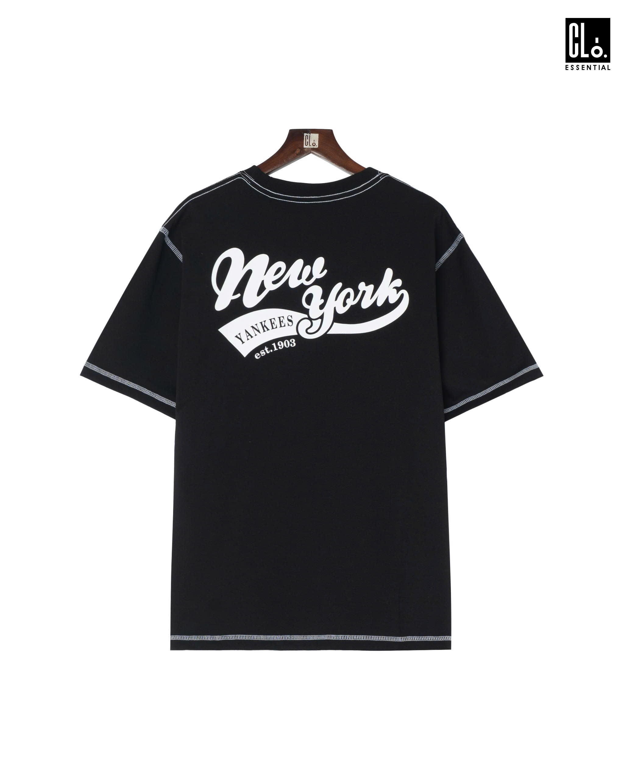 New Era, AP MLB SCRIPT NY - Black