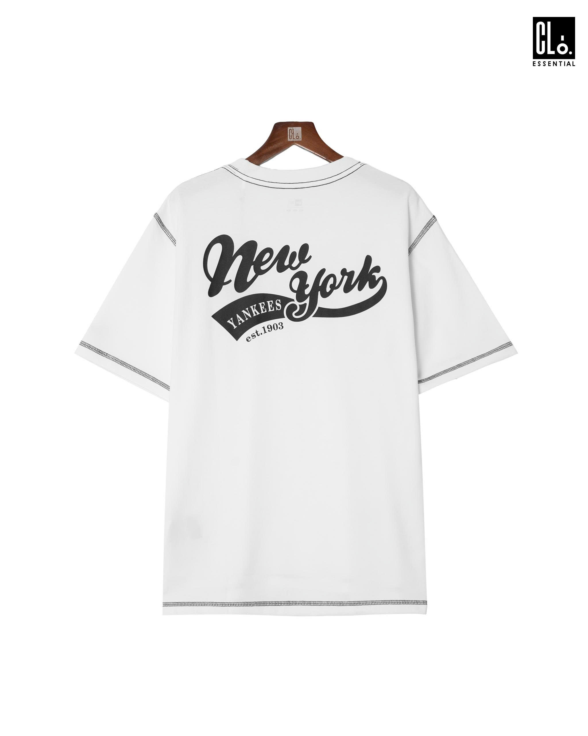 New Era, AP MLB SCRIPT NY - WHITE