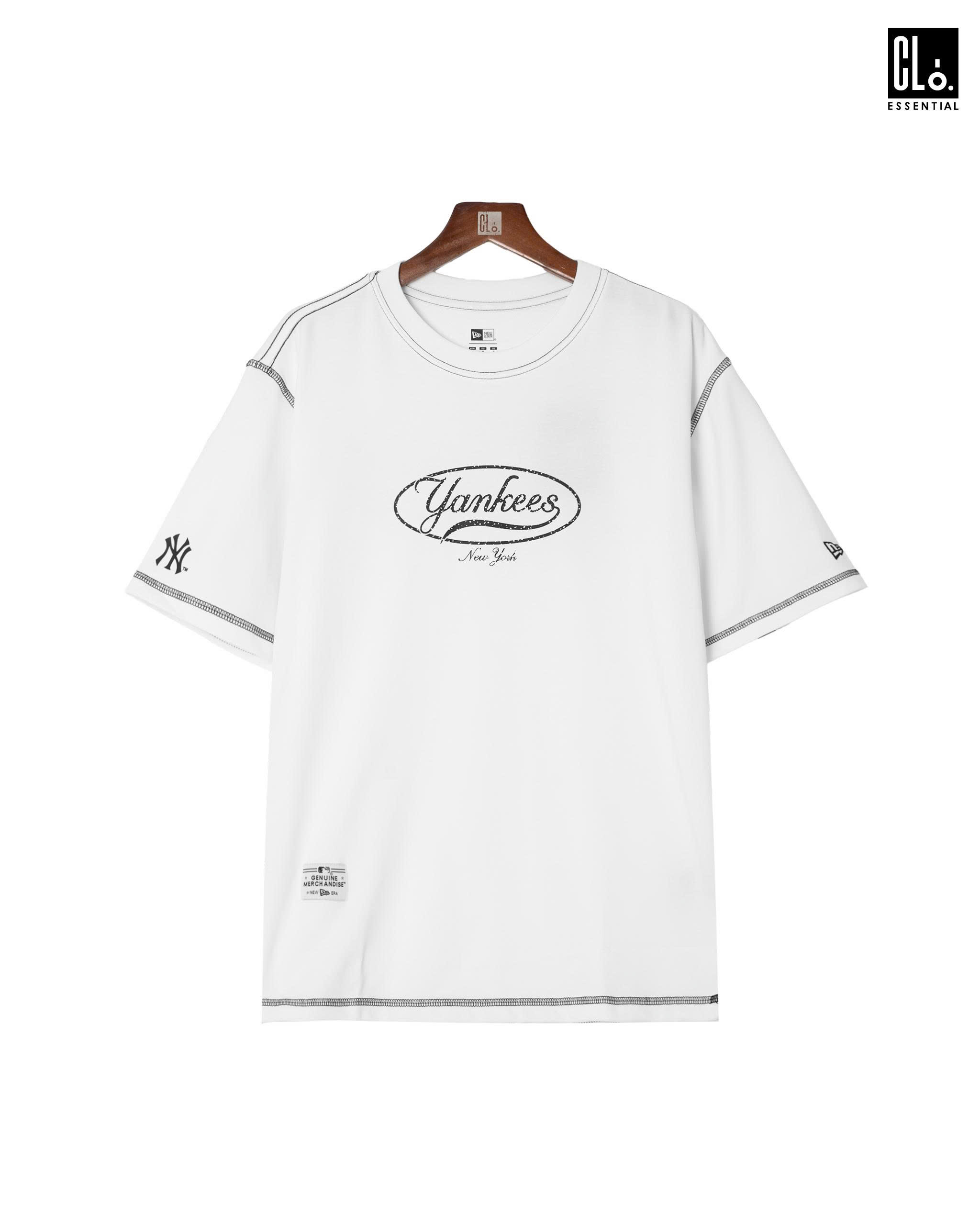 New Era, AP MLB SCRIPT NY - WHITE