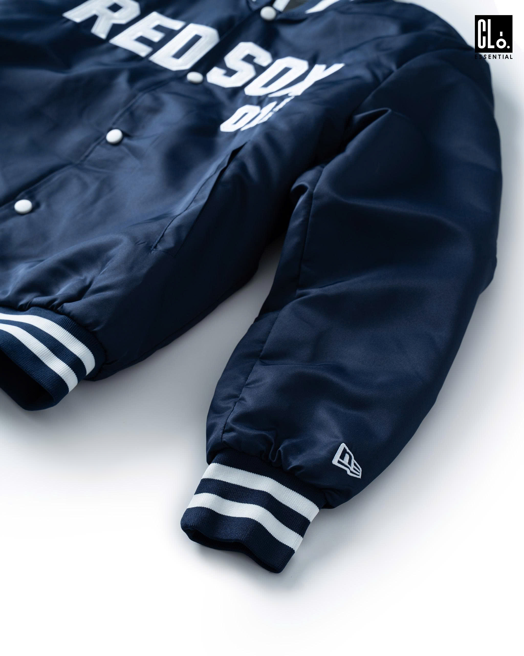 New Era, Korea Jacket MLB RedSox Script Logo - Navy