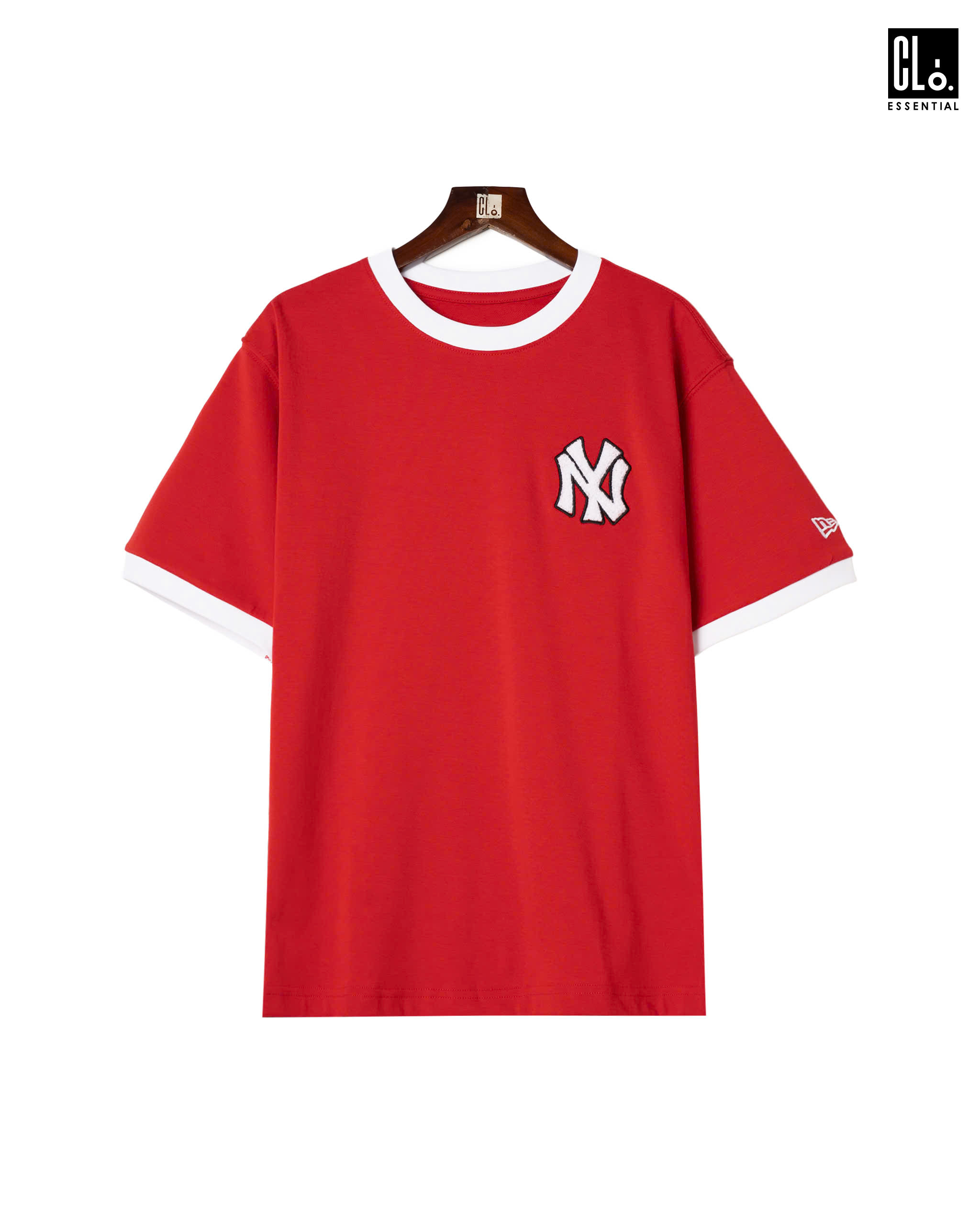 New Era, Ap New York Yankee Logo Horse T-Shirt - Red